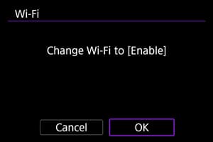 กล้องถาม — เปลี่ยน Wi-Fi เป็น Enable