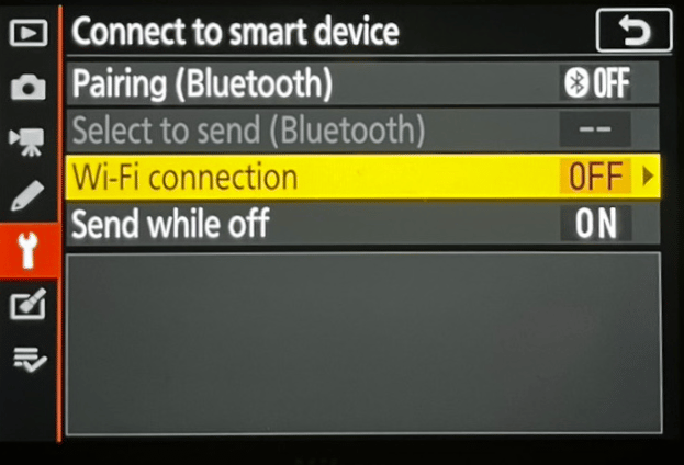 Connect to smart device — Wi-Fi connection
